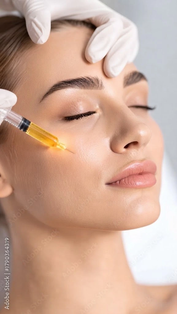 Elite aesthetic specialist preparing a purified PRP vial